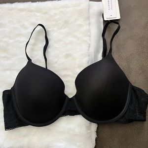 Natori Black Mantra Contour Underwire Bra 38C